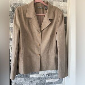 Women KATE HILL Woolmark 3 Button Fine Wool Blend Suit Blazer-Size 18, US 14